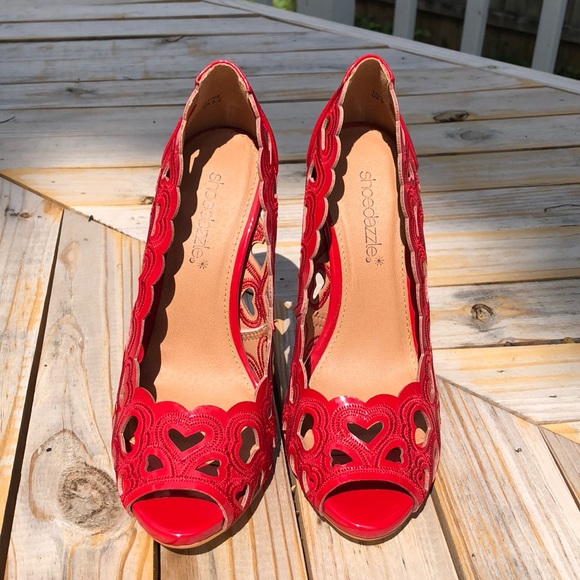 Shoe Dazzle Love Peep-Toe Heels - Picture 2 of 5